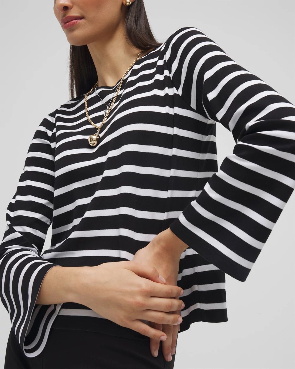 Striped Long Sleeve Tee | Chico's